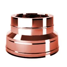 Double wall flue reduction connection ISO25 De Marinis Copper