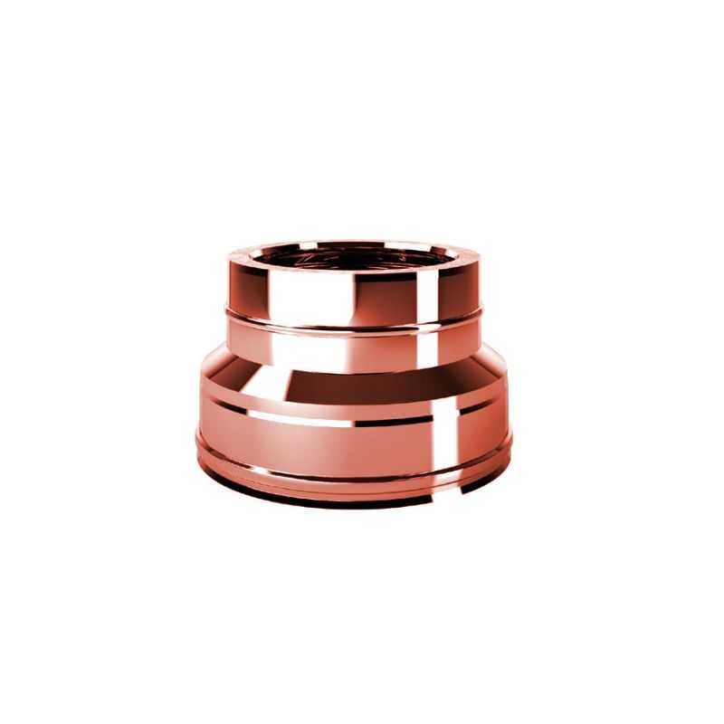 Double wall flue reduction connection ISO25 De Marinis Copper