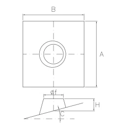 Pitched roof for sloping roofs flue Copper De Marinis