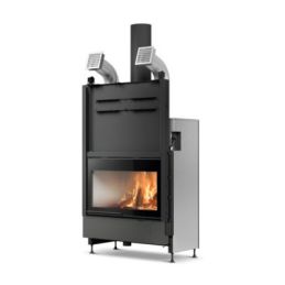 Wood-burning fireplace PALAZZETTI Ecomonoblocco WTX 90 Air front 5 STARS