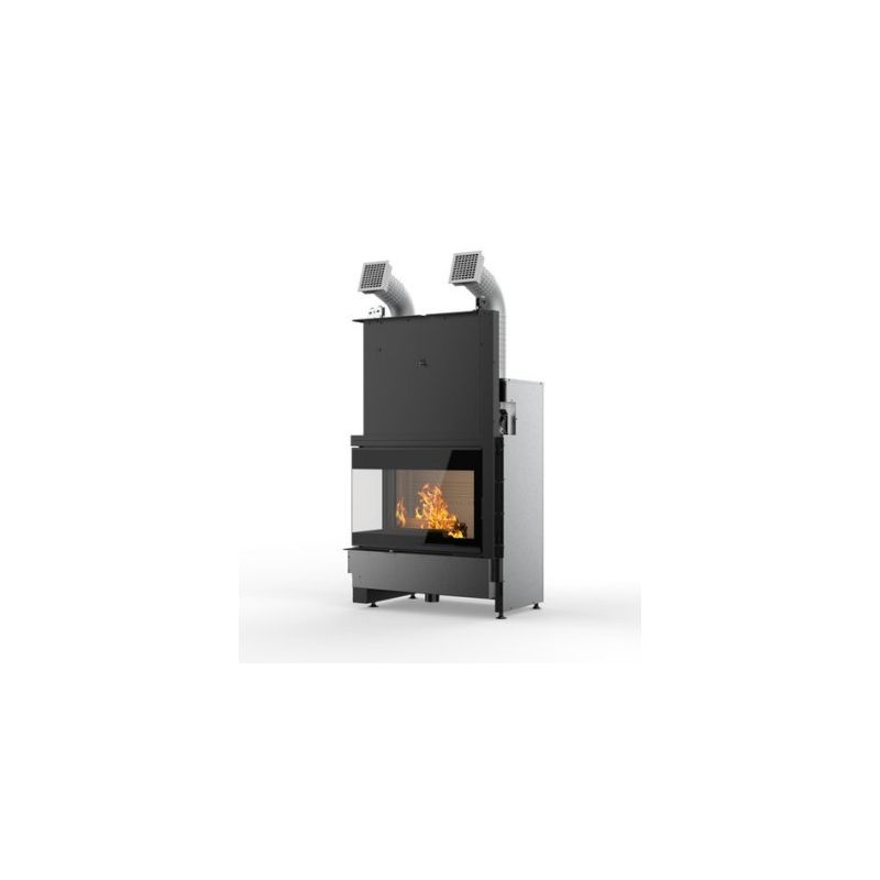 PALAZZETTI Ecomonoblocco wood-burning fireplace WTX 90 Air corner 5 STARS