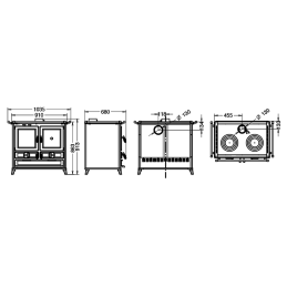 Cucina a legna Thermorossi Klara EVO 12,1Kw