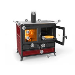 Thermorossi Klara EVO 12.1Kw wood stove