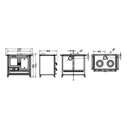 Cucina a legna Thermorossi Margot EVO 12,1Kw