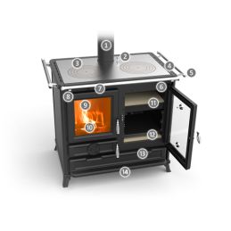 Thermorossi Margot EVO 12.1Kw wood stove