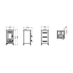 Stufa a legna Thermorossi Sofia EVO Easy 7,4 Kw