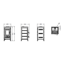 Thermorossi Sofia EVO Stone wood stove 7.4 Kw