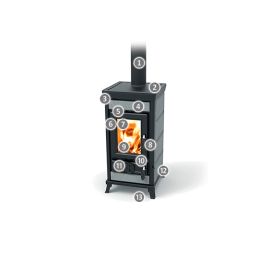 Thermorossi Sofia EVO Stone wood stove 7.4 Kw