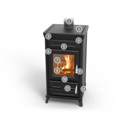 Thermorossi Ilaria EVO Easy 10.8Kw wood stove