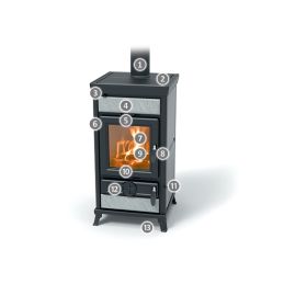 Thermorossi Ilaria EVO Stone 10.8Kw wood stove