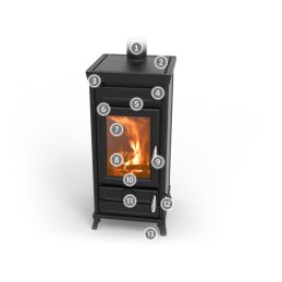 Thermorossi Vittoria EVO Easy wood stove 13.2Kw