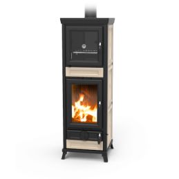 Wood stove with oven Thermorossi Anna EVO Maiolica 13.8Kw