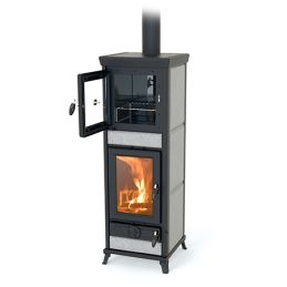 Wood stove with oven Thermorossi Anna EVO Stone 13.8Kw