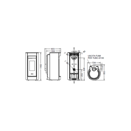 Stufa a legna Thermorossi Moma Evo Wood 10,1Kw canalizzabile e