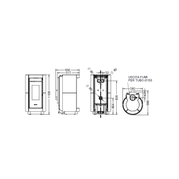 Thermorossi Dorica Evo Wood Stone 10.1Kw ductable and