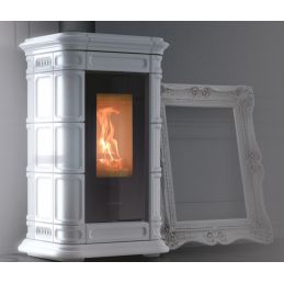 Stufa a legna Thermorossi Saint Moritz Evo Wood Maiolica 10,1Kw