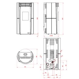 Pellet stove Palazzetti Ecofire Lilibet 9 Kw 5 stars