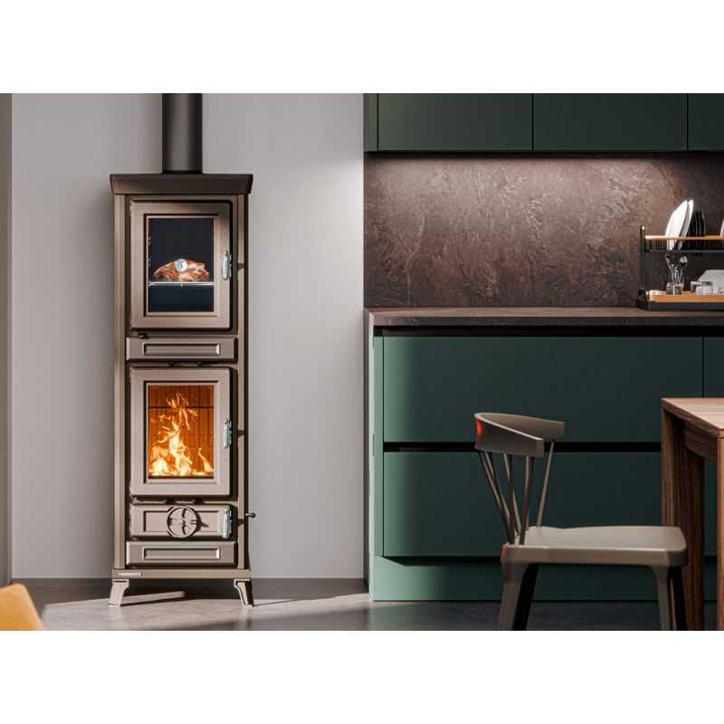 Wood stove with oven Thermorossi Agnese EVO Easy 7.4Kw