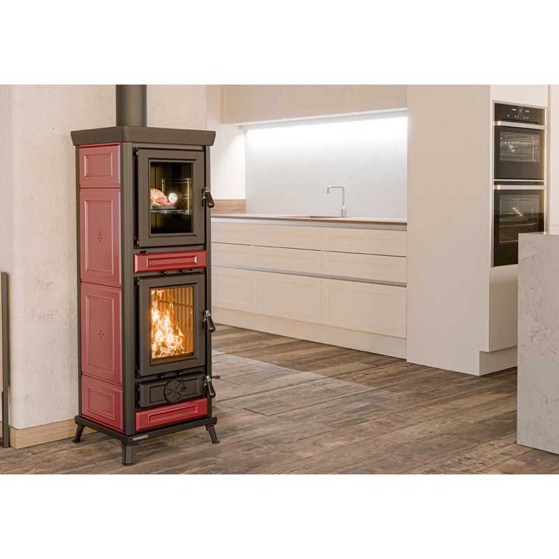 Stufa a legna con forno Thermorossi Agnese EVO Maiolica 7,4Kw