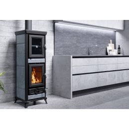 Wood stove with oven Thermorossi Agnese EVO Stone 7.4Kw