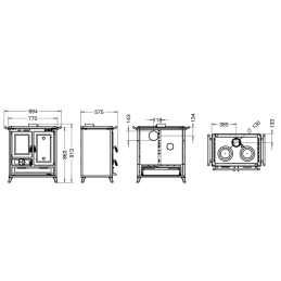 Thermorossi Klarissa EVO Easy 8.2Kw wood stove