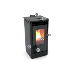 Stufa a pellet Thermorossi Urban 7,2 Kw