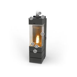 Stufa a pellet Thermorossi Bellavista S2 Plus 11,1 Kw