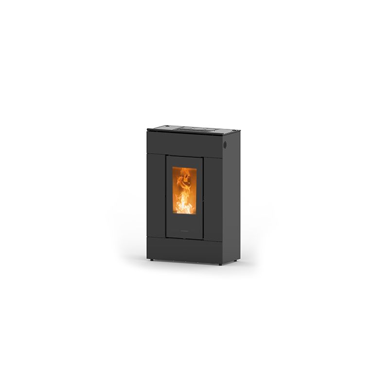 Stufa a pellet Thermorossi SlimQuadro Lumia Cristallo 10,2 Kw 5