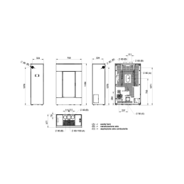 Stufa a pellet Thermorossi SlimQuadro Lumia Cristallo 10,2 Kw 5