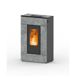 Stufa a pellet Thermorossi SlimQuadro Lumia Stone 10,2 Kw 5