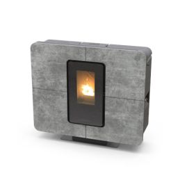 Stufa a pellet Thermorossi SlimQuadro Style Evo Gres 11Kw