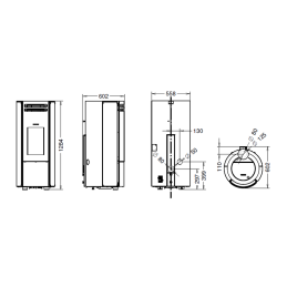 Thermorossi PopStar Crystal 9.6Kw pellet stove