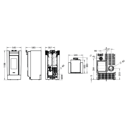 Thermorossi Creo AIR 11.8Kw pellet stove