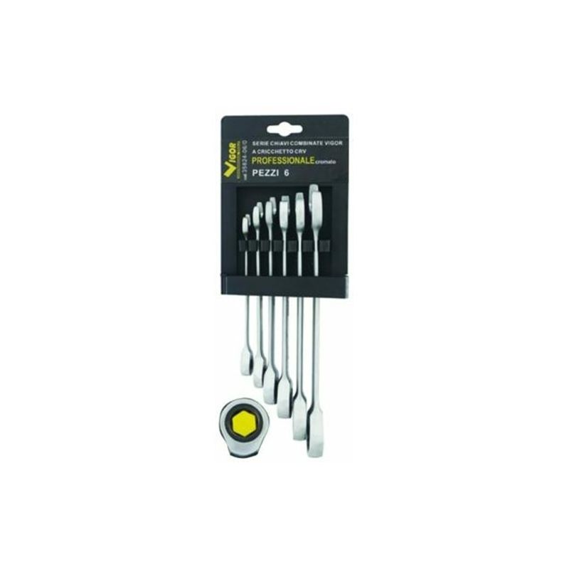 Vigor 8:19 ratchet combination wrench set