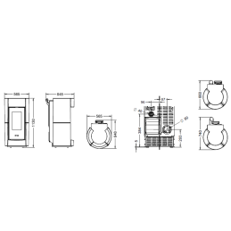 Thermorossi Chic AIR 11.8Kw pellet stove