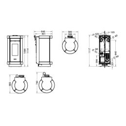 Stufa a pellet Thermorossi Dorica Metalplus PLUS 11,8Kw