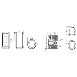 Thermorossi Dorica Stone AIR 11.8Kw pellet stove