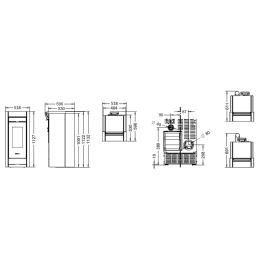 Thermorossi Essenza Metalcolor AIR 11.8Kw pellet stove