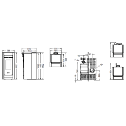 Thermorossi Essenza Stone AIR 11.8Kw pellet stove