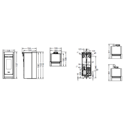 Thermorossi Essenza Stone PLUS 11.8Kw pellet stove