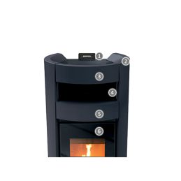 Stufa a pellet Thermorossi Chic Supreme Natural Air EVO 11,4Kw