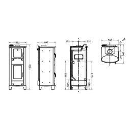 Termostufa a legna ARDHEA-F Evo5 Easy Thermorossi 15,1 kW 5