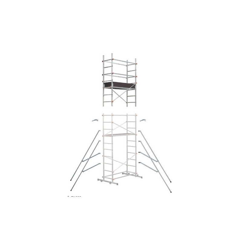 Scaffolding mt. 5.18 Aluminum 400+600 Quick Clip