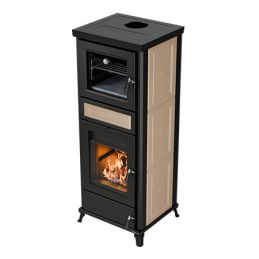 Wood-burning thermo stove FLORA Maiolica Thermorossi 15.1 kW 5