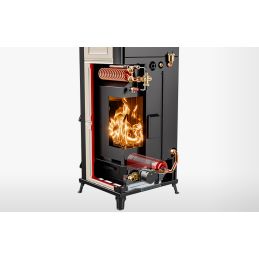 DORA Maiolica Thermorossi wood-burning thermo stove 15.1 kW 5