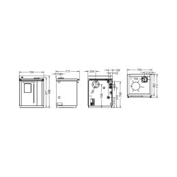 BOSKY 30 SQUARE EVO 5 wood-fired thermocooker 11.1kW 5 stars