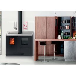 Termocucina a legna BOSKY F30 SQUARE EVO 5 Thermorossi 11,1kW 5