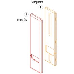 Placca per avvolgitori tapparella BOLIS ABS FAST cieca