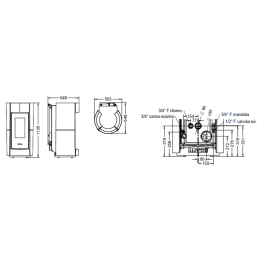 Thermorossi CHIC Idra 14 pellet thermo stove 5 stars