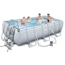 Piscina esterna rettangolare BestWay 56441 Power Steel 404x201